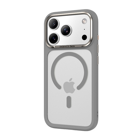 Benks Etui Magnetic Mist Metal Frame (A070) do Iphone 17 Pro Max szary (Camera Control Button)