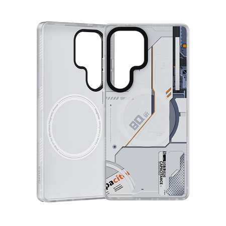 Benks Etui Dynamic Magnetic Mecha (D045) do Samsung Galaxy S25 Ultra Białe