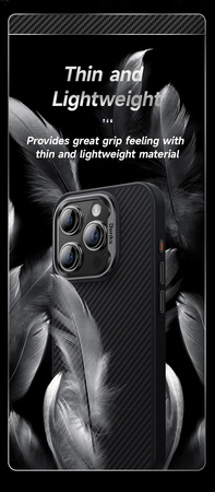 Benks Etui Magnetic Hybrid Armor Pro Kevlar Metal Frame 600D do Iphone 15 czarny