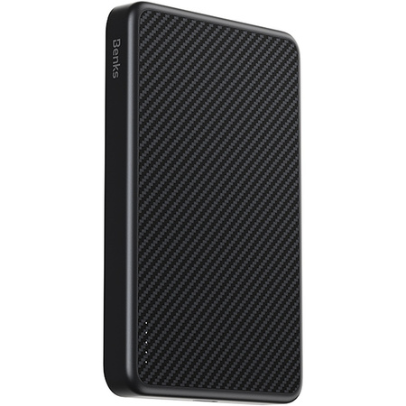 Benks Power Bank 10000mAh MP17 Aramid Fiber 600D - Typ C - magnetyczny z ładowaniem indukcyjnym