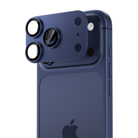 Benks Szkło Hartowane Glass Warrior Metal Integrated Lens Protector (C070) do iPhone 17 Pro Max (obiektyw 3 sztuki) Niebieskie