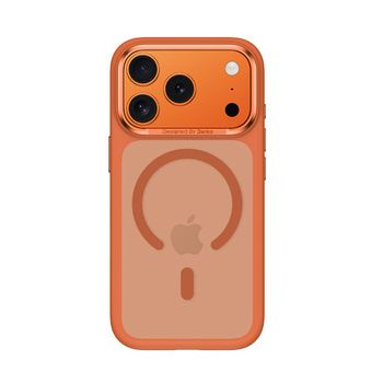 Benks Etui Magnetic Mist Metal Frame (A069) do Iphone 17 Pro pomarańczowy (Camera Control Button)
