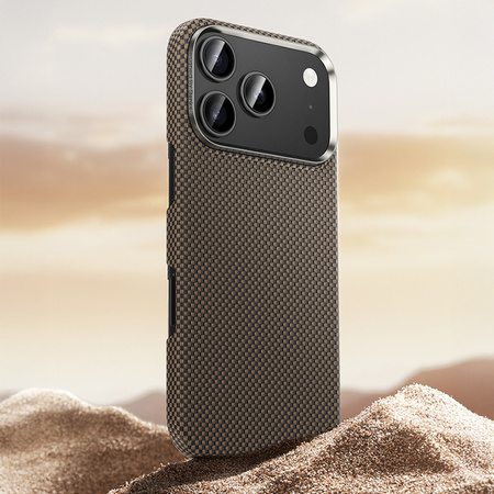 Benks Etui Magnetic Carbon Kevlar Armor Tint 1000D do iPhone 17 Pro Max zielone – Smukłe Etui Carbon Kevlarowe z Ochroną Premium