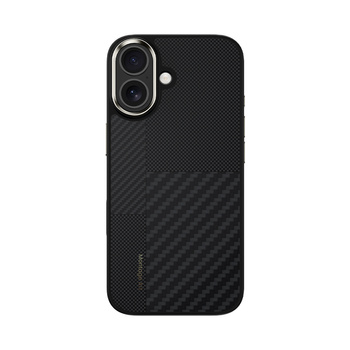 Benks Etui Montage Magnetic Carbon Kevlar Armor Pro Metal Frame 600D+1500D do iPhone 17 czarne (Camera Control Button) – Wytrzymałe Etui Carbon Kevlarowe z Ochroną i Funkcją Camera Control