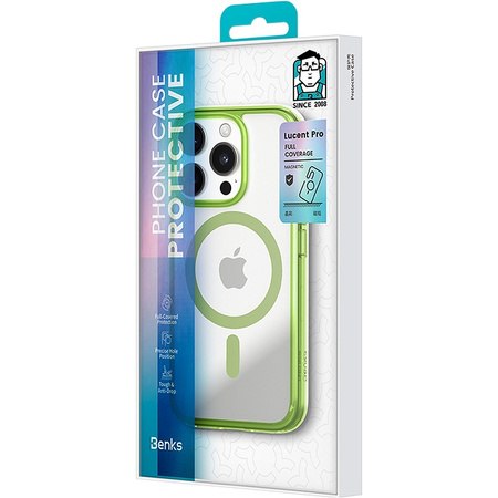 Benks Etui Magnetic Lucent Pro do Iphone 16 Pro zielony

