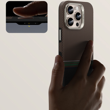 Benks Etui Carbon Kevlar Armor Pro Prestige MagSafe do iPhone 16 Pro plecki pokrowiec ochrona Camera Control sterowanie aparatem