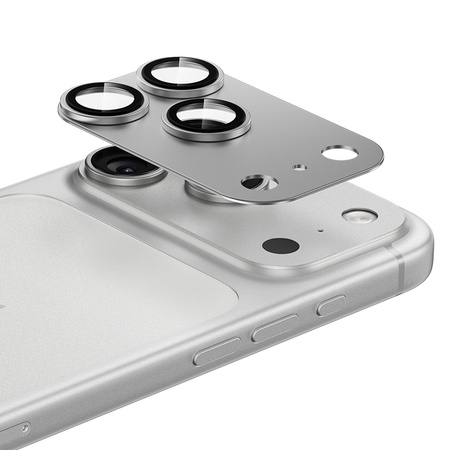 Benks Hartowane szkło Glass Warrior Metal Integrated Lens Protector (C070) do Iphone 17 Pro Max (obiektyw 3 sztuki) białe