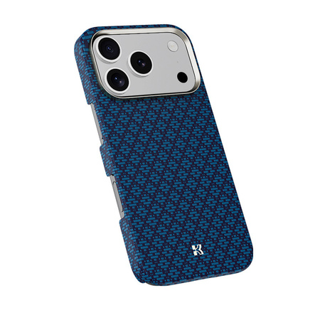 Benks Etui Magnetic Armor Air Armor Grid Kevlar Metal Frame 600D (0070) do iPhone 17 Pro Max Niebieskie