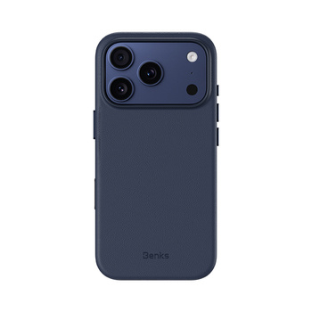 Benks Etui Magnetic Vita Pro Silicone (A069) do iPhone 17 Pro Niebieskie (Camera Control Button)