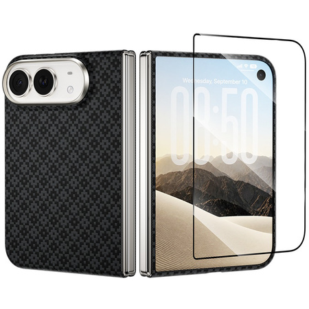 Benks Etui Magnetic Armor Grid Air Grand Combo do iPhone Duo czarne