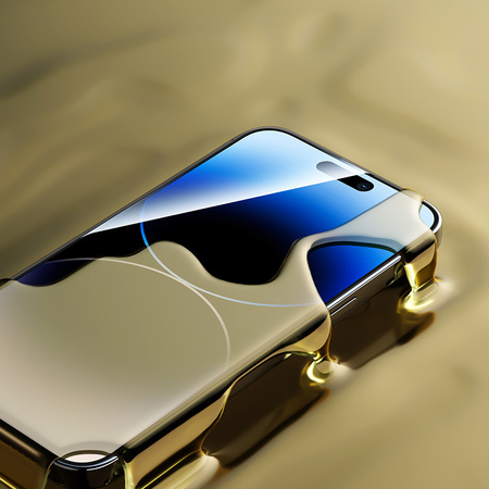 Benks Hartowane szkło Glass Warrior HD do iPhone 14 Pro Max czarne – odporne na zarysowania, szkło hartowane premium