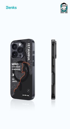 Benks Etui Magnetic City Istanbul do Iphone 16 Plus
