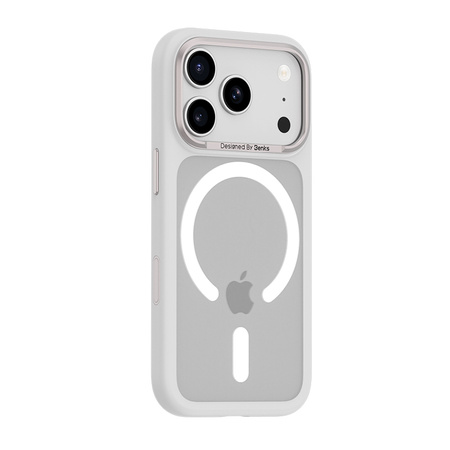 Benks Etui Magnetic Mist Metal Frame (K070) do Iphone 17 Pro Max biały (Camera Control Button)
