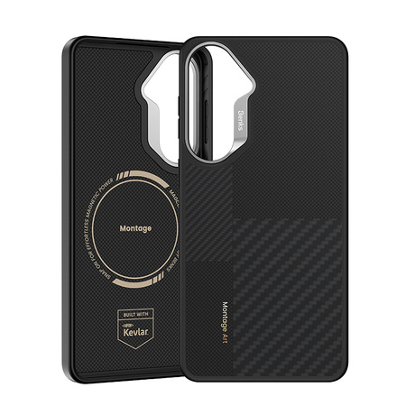 Benks Etui do Samsung Galaxy S26 Plus Carbon Kevlar 600D+1500D Armor Pro Montage z MagSafe Wzmacniane – Czarne