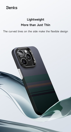 Benks Etui Magnetic Armor Air Aurora Kevlar 600D do iPhone 16 Pro Max