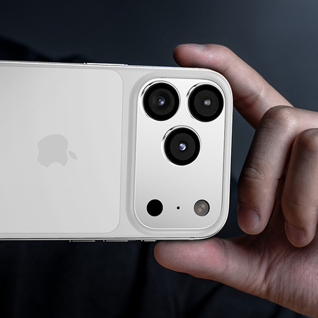 Benks Hartowane szkło Glass Warrior Lens Protector na aparat do Iphone 17 Pro/17 Pro Max (obiektyw 3 sztuki) srebrne