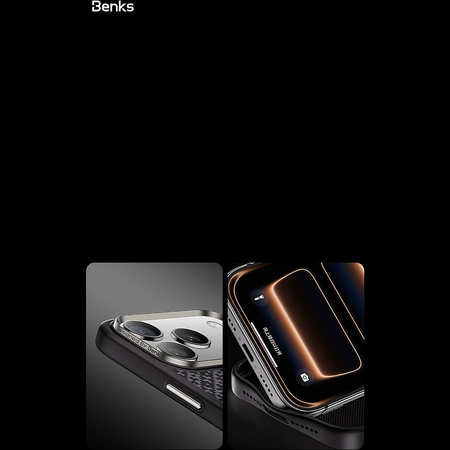Benks Etui Magnetic Armor Pro Armor Grid Kevlar Metal Frame 600D do iPhone 18 Pro Max / 17 Pro Max czarne – wytrzymałe etui z włóknem Kevlar® i pełną ochroną MagSafe