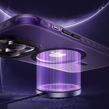 Benks Etui Magnetic Lucid Armor do iPhone 15 Pro białe – Smukłe, Przezroczyste Etui Ochronne z Eleganckim Wykończeniem