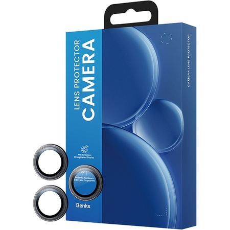 Benks Szkło Hartowane DR Sapphire Lens Protector na aparat do iPhone 18 Pro / Pro Max Czarne