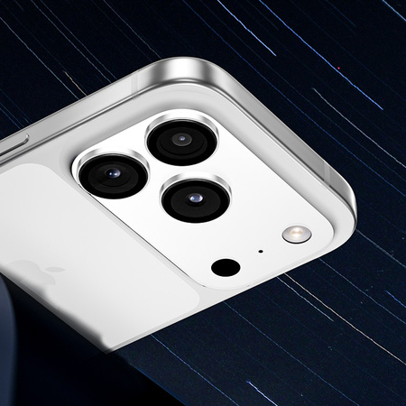 Benks Hartowane szkło Glass Warrior Lens Protector na aparat do Iphone 17 Pro/17 Pro Max (obiektyw 3 sztuki) srebrne