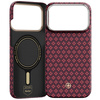 Benks Etui Magnetic Armor Air Armor Grid Kevlar Metal Frame 600D do iPhone 18 Pro / 17 Pro burgundowe – wytrzymałe etui z włóknem Kevlar® i pełną ochroną MagSafe