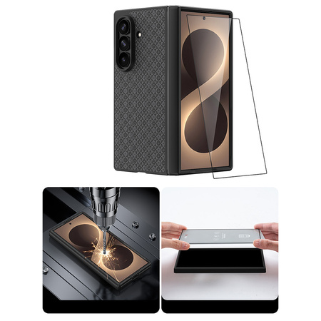 Benks Etui Magnetic Armor Grid Pro Grand Combo do Samsung Galaxy Z Fold 8 Ultra Czarne