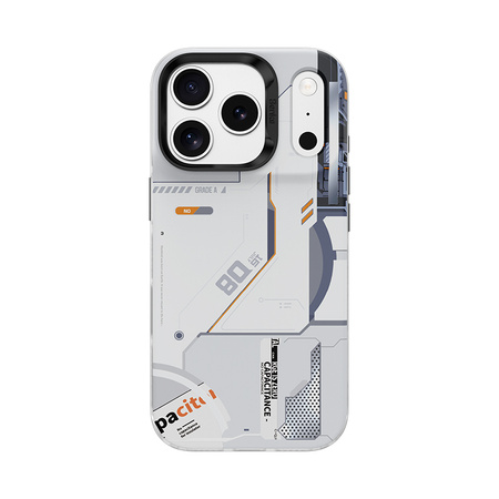 Benks Etui Dynamic Magnetic Mecha do iPhone 17 Pro Max białe (Camera Control Button) – Futurystyczne Etui z Funkcją Camera Control i Pełną Ochroną
