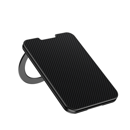 BENKS Portfel MagWallet ArmorGo 600D Stand MagSafe na plecki telefonu 5 kart Carbon Kevlar
