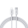 Benks Kabel D46 pleciony - Typ C na Lightning - PD 27W 3A 1 metr biały