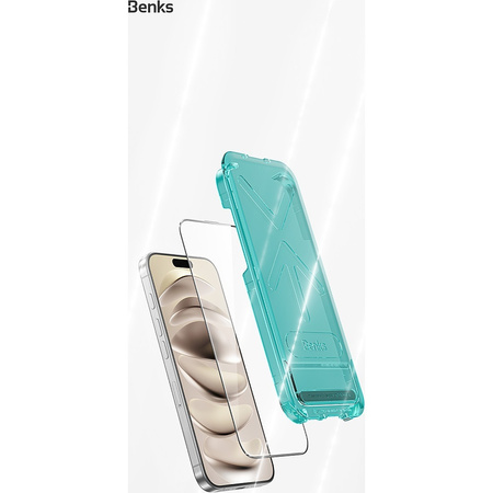 Benks Hartowane szkło Glass Warrior Screen Protector do Iphone 16 Pro czarne

