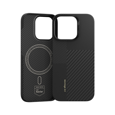 Benks Etui Montage Magnetic Armor Air Kevlar PC Frame 600D+1500D (MB65) do iPhone 16 Pro Czarne