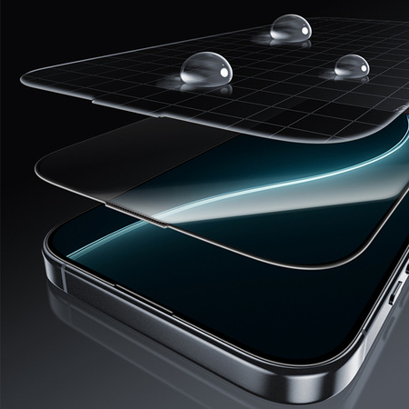Benks Hartowane szkło Glass Warrior HD do iPhone 17 Pro czarne – wzmocniona powierzchnia, krystaliczny obraz