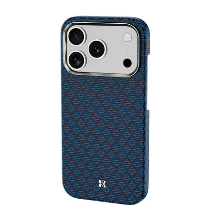 Benks Etui Magnetic Armor Air Armor Grid Kevlar Metal Frame 600D (0069) do Iphone 17 Pro niebieski
