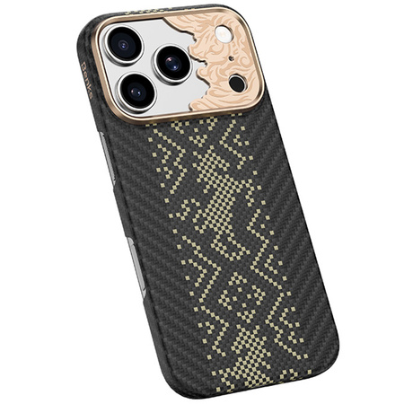 Benks Etui Magnetic Armor Air Knight Kevlar Metal Frame do iPhone 18 Pro / 17 Pro czarne – wytrzymałe etui z włóknem Kevlar® i pełną ochroną MagSafe