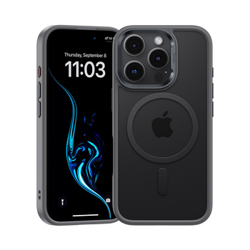 Benks Etui Magnetic Mist Metal Frame do iPhone 16 Pro Max Szare