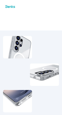 Benks Etui do Samsung Galaxy S26 Ultra Magnetic Crystal z MagSafe – Przezroczyste