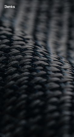 Benks Etui Magnetic Armor Air Armor Grid Kevlar Metal Frame 600D (B067) do iPhone 17 Czarne