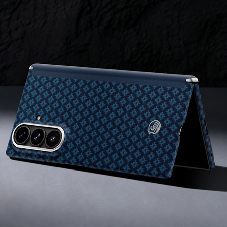 Benks Etui Magnetic Armor Grid Air Grand Combo do Samsung Galaxy Z Fold 8 Ultra Niebieskie