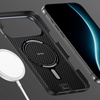 Benks Etui Magnetic Carbon Kevlar Armor Air Metal Frame 600D do iPhone 17 Air czarne – Smukłe Etui Carbon Kevlarowe z Ramką Metalową