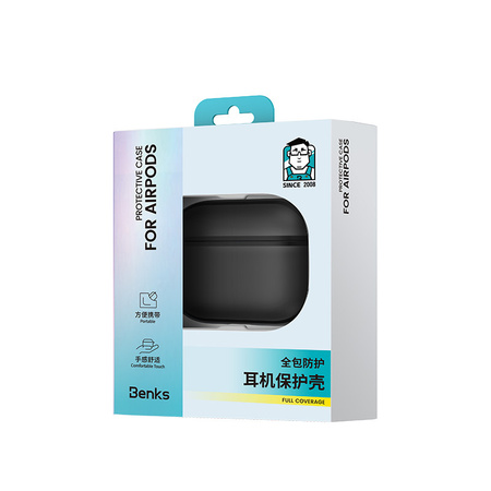 Benks Etui na słuchawki Mist Case do AirPods Pro 3 Czarne