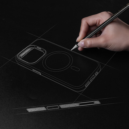 Benks Etui Magnetic Lucid Armor do iPhone 15 Pro białe – Smukłe, Przezroczyste Etui Ochronne z Eleganckim Wykończeniem