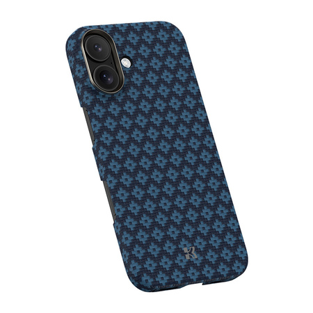 Benks Etui Magnetic Armor Air Armor Grid Kevlar Metal Frame 600D (0067) do iPhone 17 Niebieskie