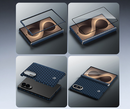 Benks Etui Magnetic Armor Grid Air Grand Combo (C.K.FL.SA.BE.S060) do Samsung Galaxy Z Fold 8 niebieski