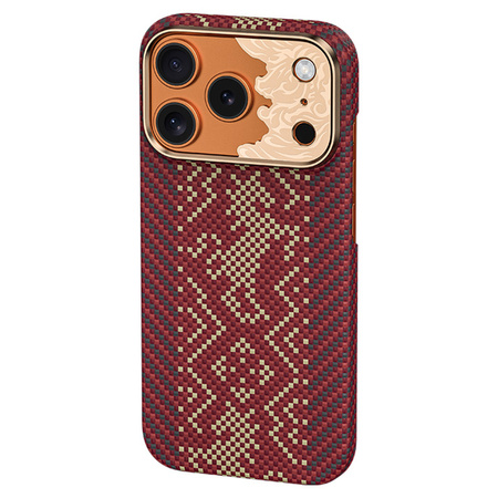 Benks Etui Magnetic Armor Air Knight Kevlar Metal Frame do iPhone 18 Pro Max / 17 Pro Max czerwone – wytrzymałe etui z włóknem Kevlar® i pełną ochroną MagSafe