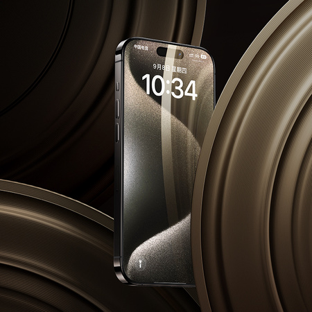 Benks Szkło Hartowane Arc Shield Full Coverage (GA62) do iPhone 15 Pro Max czarne – pełne pokrycie ekranu, ochrona premium