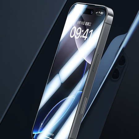 Benks Hartowane szkło Joy Touch Matte do iPhone 17 Pro czarne – matowe wykończenie, komfort użytkowania, odporność na ślady
