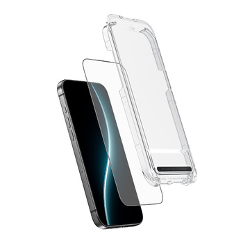 Benks Hartowane szkło Joy Touch Matte do iPhone 17 Pro czarne – matowe wykończenie, komfort użytkowania, odporność na ślady