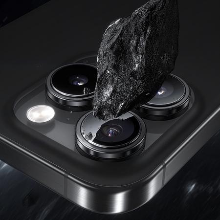 Benks Szkło Hartowane Glass Warrior Lens Protector na aparat do iPhone 16 Pro / 16 Pro Max (obiektyw 3 sztuki) Przezroczyste