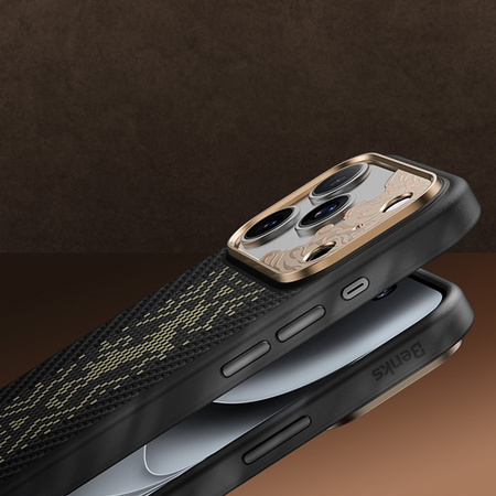 Benks Etui Magnetic Armor Pro Knight Kevlar Metal Frame do iPhone 18 Pro Max / 17 Pro Max czarne – wytrzymałe etui z włóknem Kevlar® i pełną ochroną MagSafe