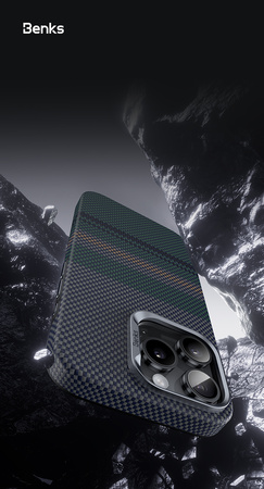 Benks Etui Magnetic Armor Pro Aurora Kevlar 600D (BC66) do iPhone 16 Pro Max